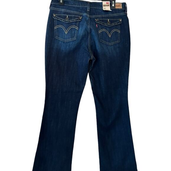NWT Levi’s 515 Jeans Womens 30 Blue Denim Mid Rise Bootcut Flare Western Cowgirl - Picture 2 of 9